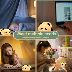 VTIGER Panda Night Light rechargeable USB-C lamp for convenient night-time visibility.