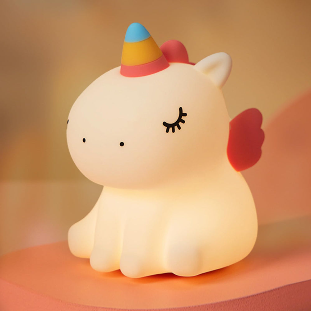 VTIGER Unicorn Night Light front view with gentle glow for bedtime routines