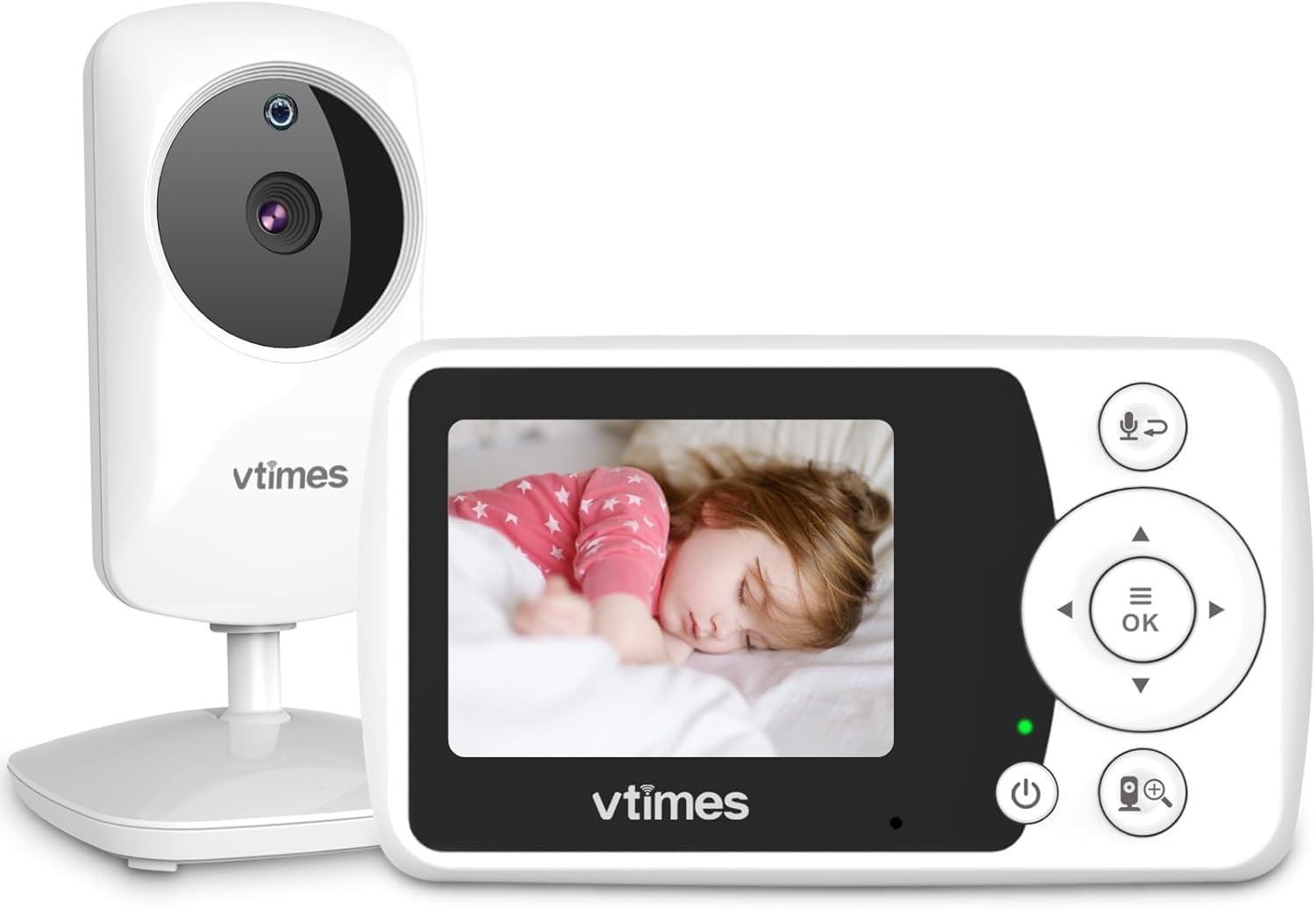 VTTimes Baby Monitor: crystal video feed for real-time observation.