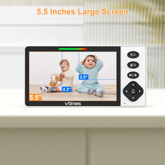VTimes baby monitor night light with eight colors to soothe baby