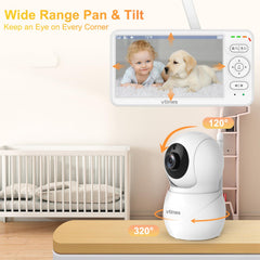 VTimes night vision helps you check baby in low light.