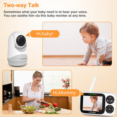 VTimes Baby Monitor no-wifi setup emphasizes private, stable connection.