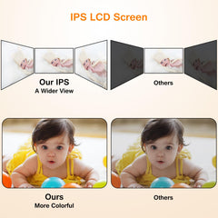 VTimes Baby Monitor VOX mode wakes the screen for hands-free monitoring.
