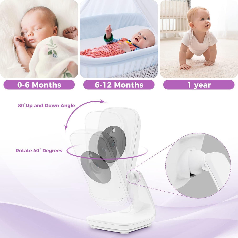 VTimes expandable design supports up to four cameras for family monitoring.