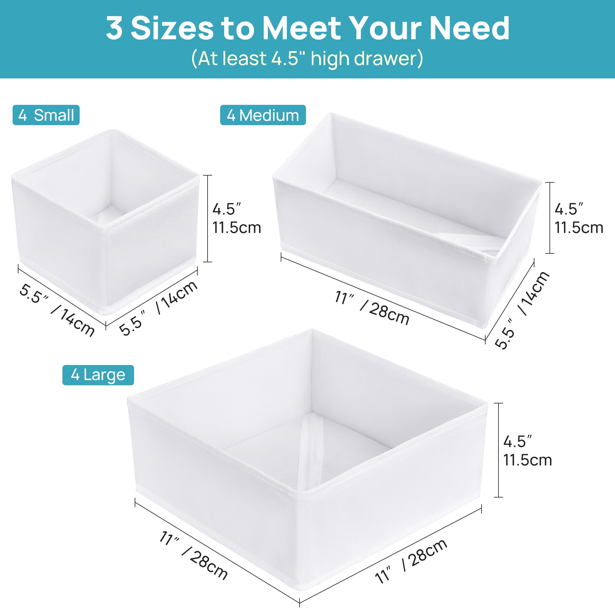 Vtopmart baby clothes organizer durable-fabric offers sturdy structure in nursery storage.