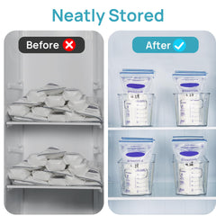 Vtopmart clear storage bin close-up highlighting visibility