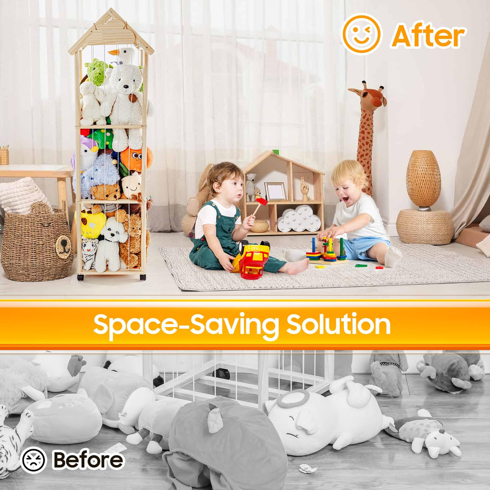 VTSHENY 360-degree wheels enable smooth movement of the display around the room.