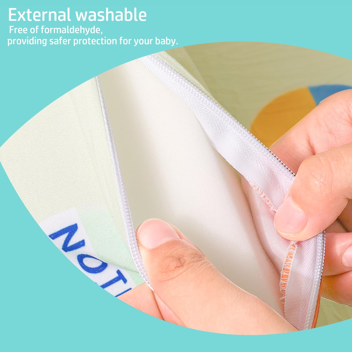 VUCWS breathable non-toxic materials offer safer everyday use for baby skin