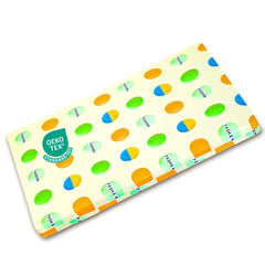 VUCWS pack-n-play mattress 38x26 in color circles supports restful naps in a safe, compact space