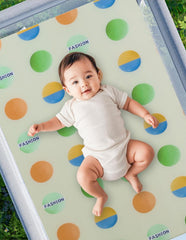 VUCWS premium foam density-45 mattress provides durable, firm support for growing babies during playtime