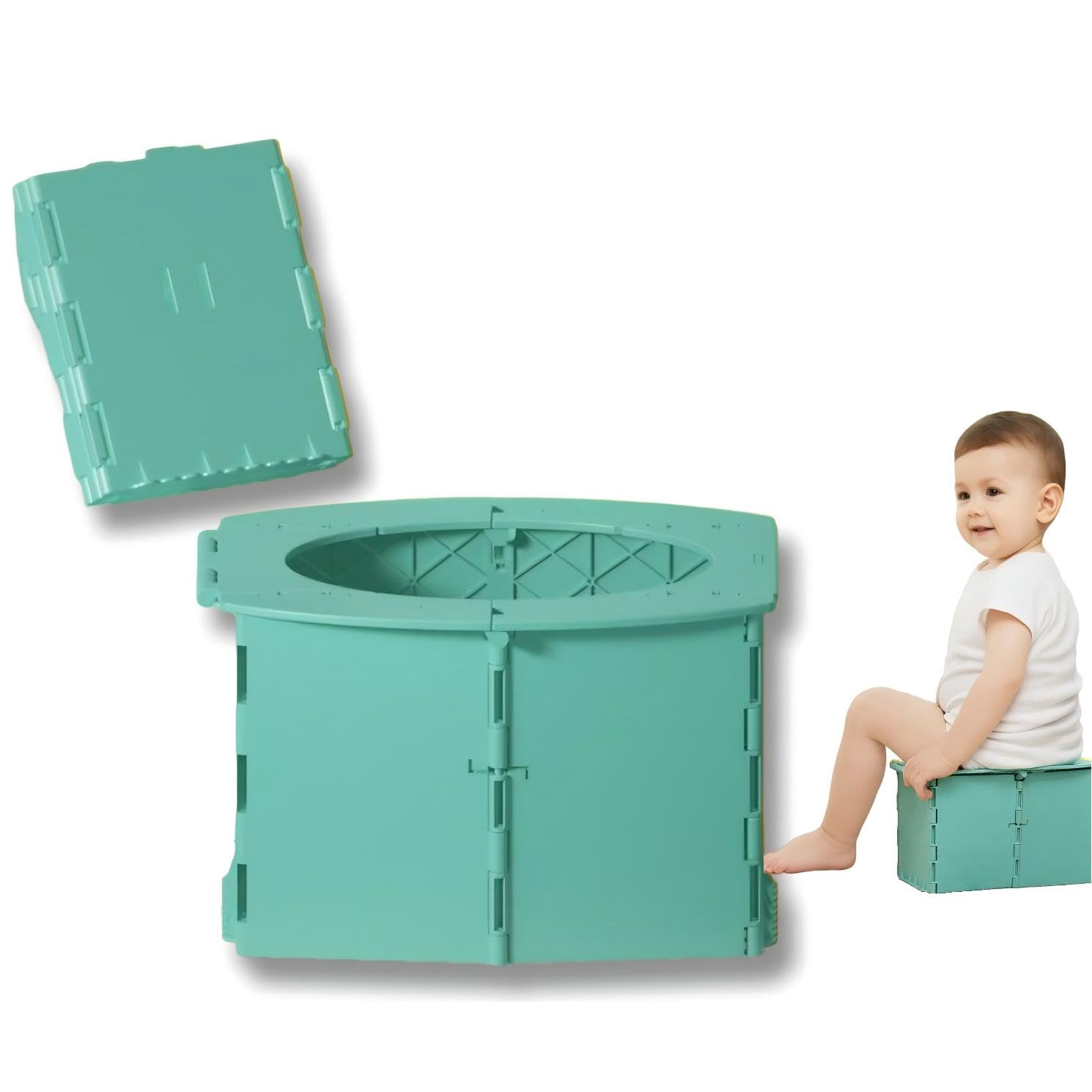 VUFVOID travel potty folded compact design for easy packing on trips
