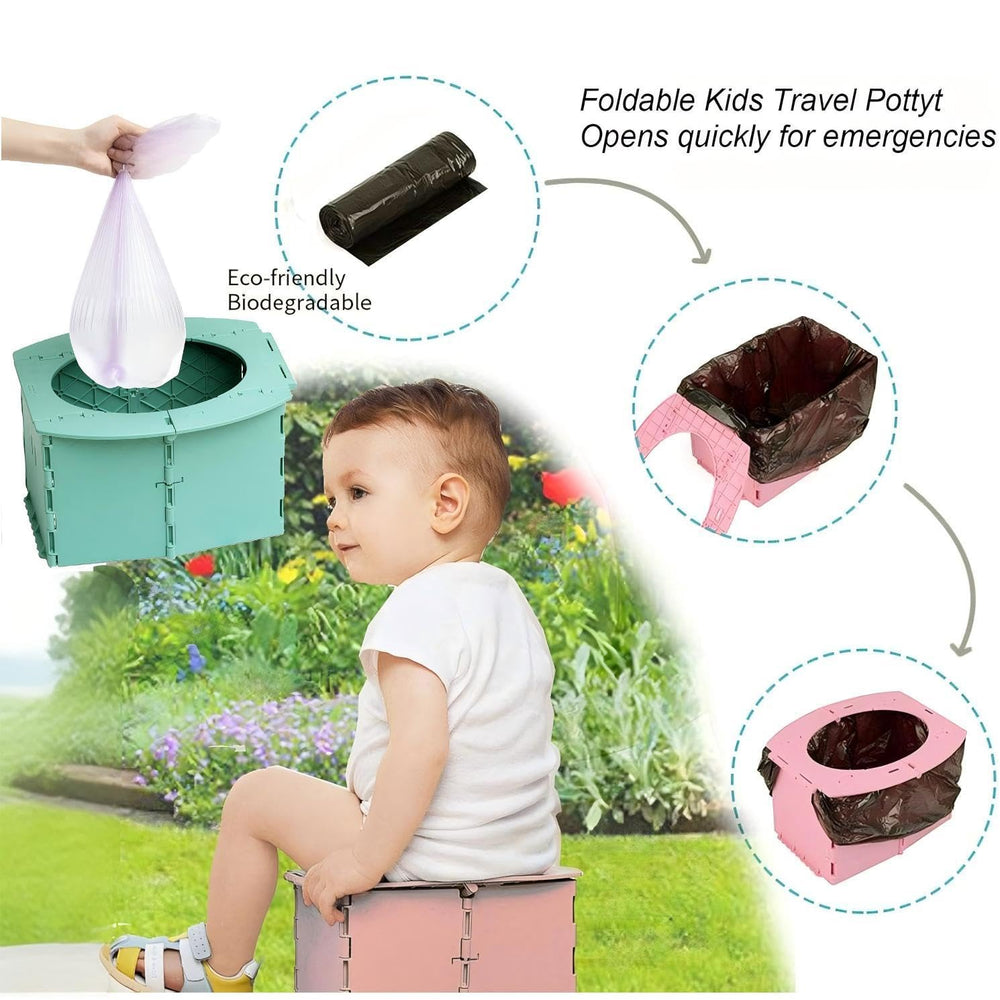 VUFVOID travel potty portable design lets you take it on camping or road trips