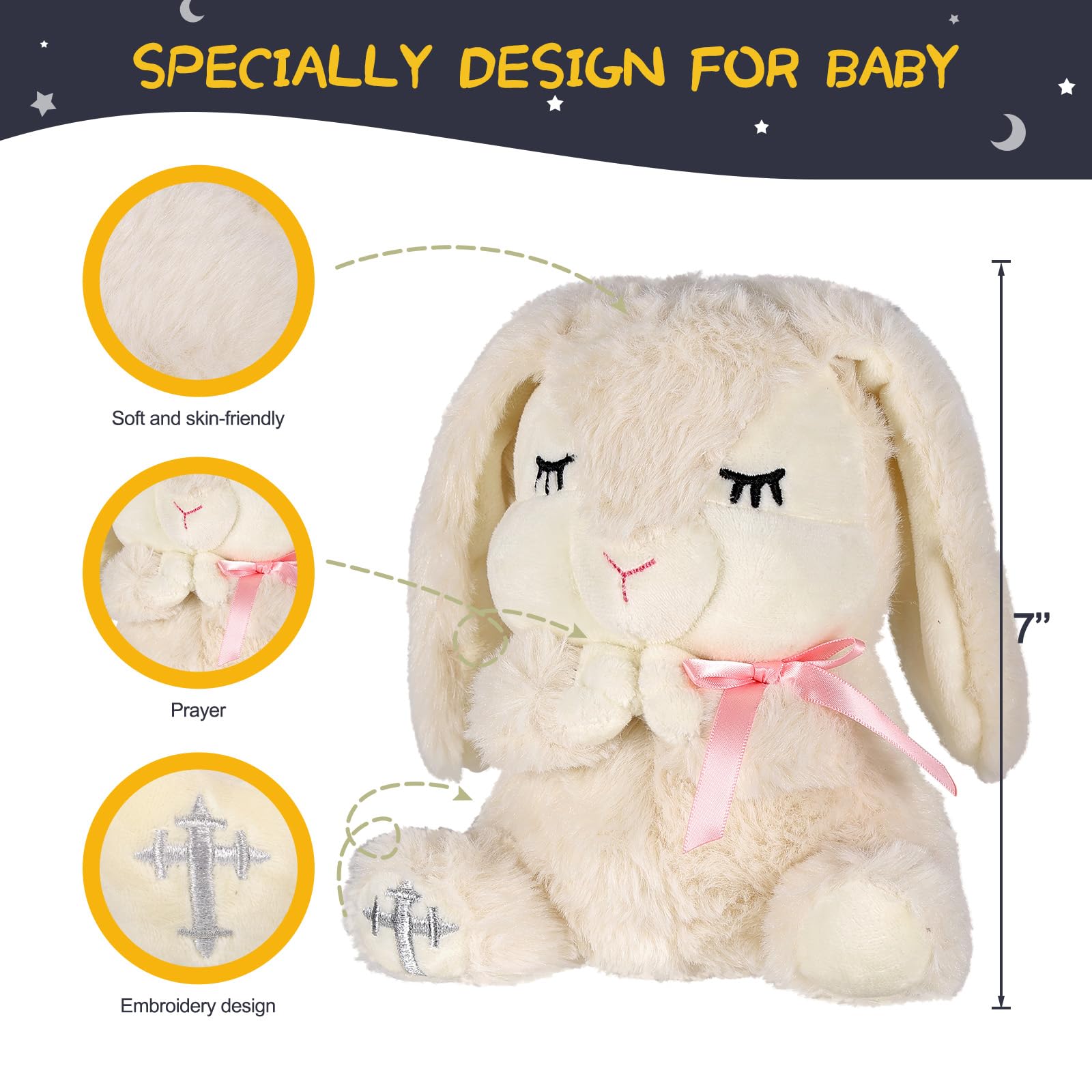 VUNCESSIN Baby dedication gift box presentation feels premium and gift-ready.