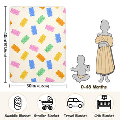 vvfelixl 30x40 inch infant swaddle fits standard crib and stroller