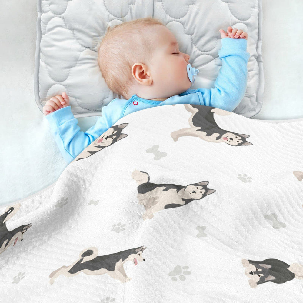 vvfelixl Cotton Dog Swaddle Blanket complements nursery decor with soft colors