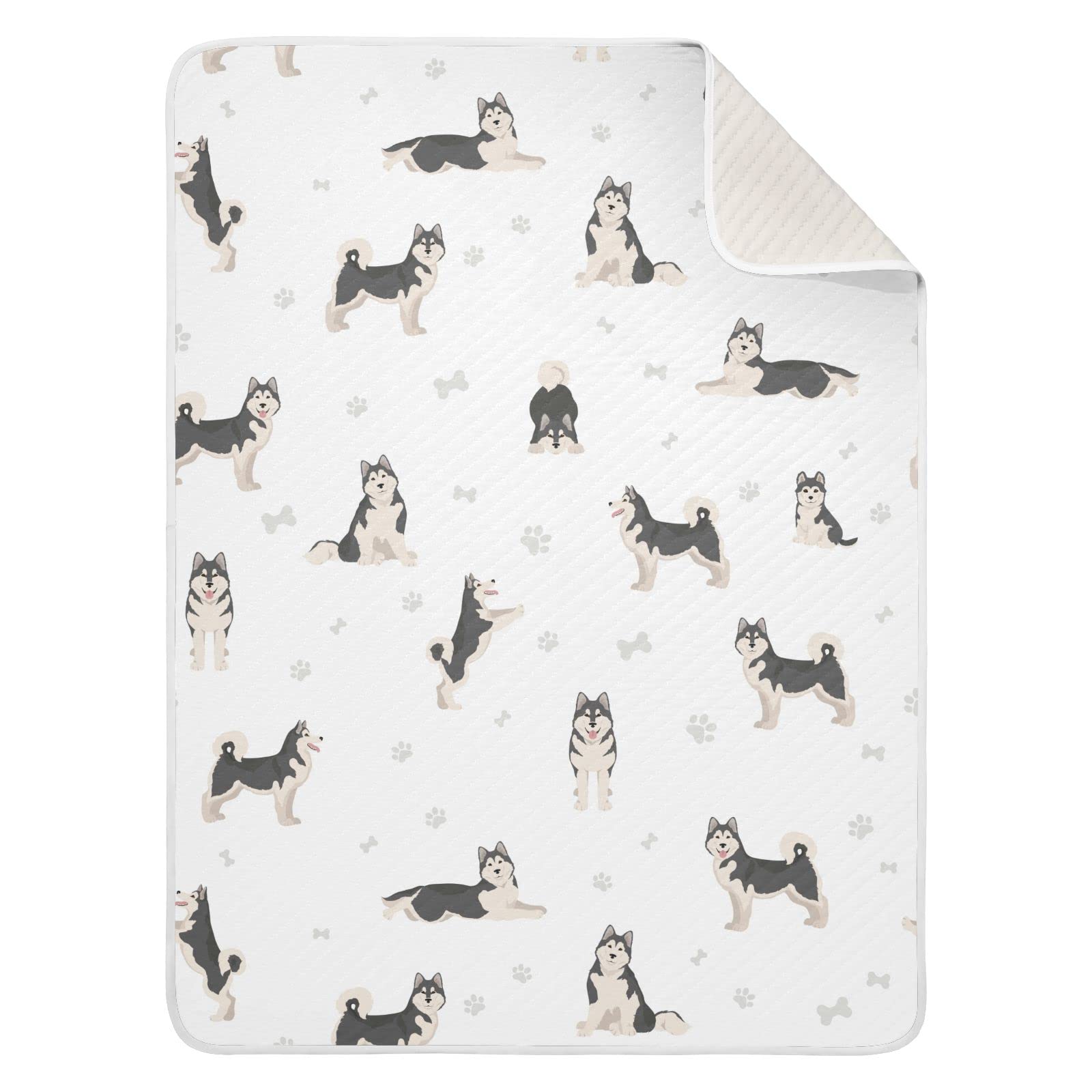 vvfelixl Cotton Dog Swaddle Blanket plush, breathable texture for infant comfort
