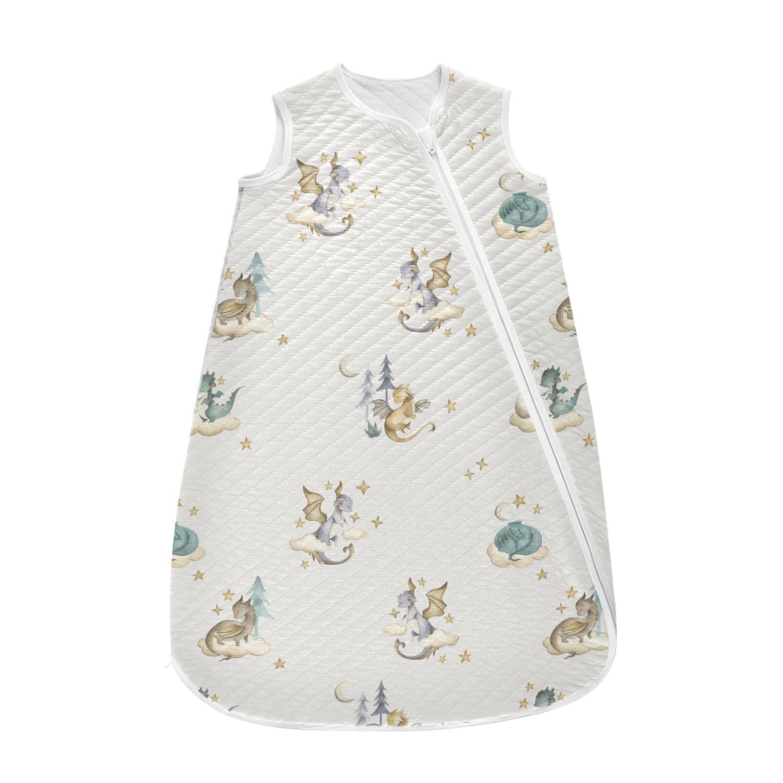 vvfelixl Dragon Baby sleeping bag top view shows cozy warmth and soft cotton comfort