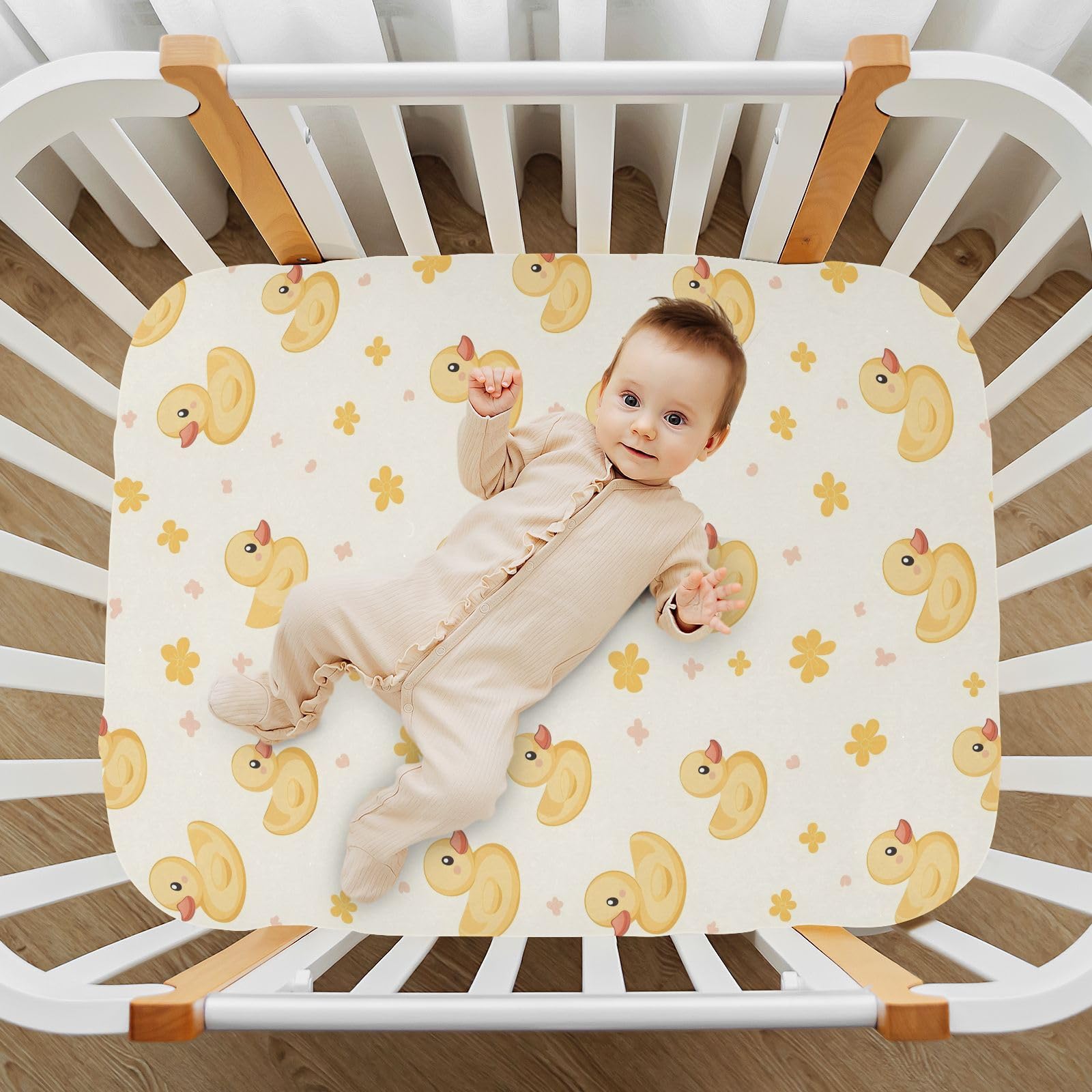 vvfelixl machine-washable fade-resistant crib sheet for easy care
