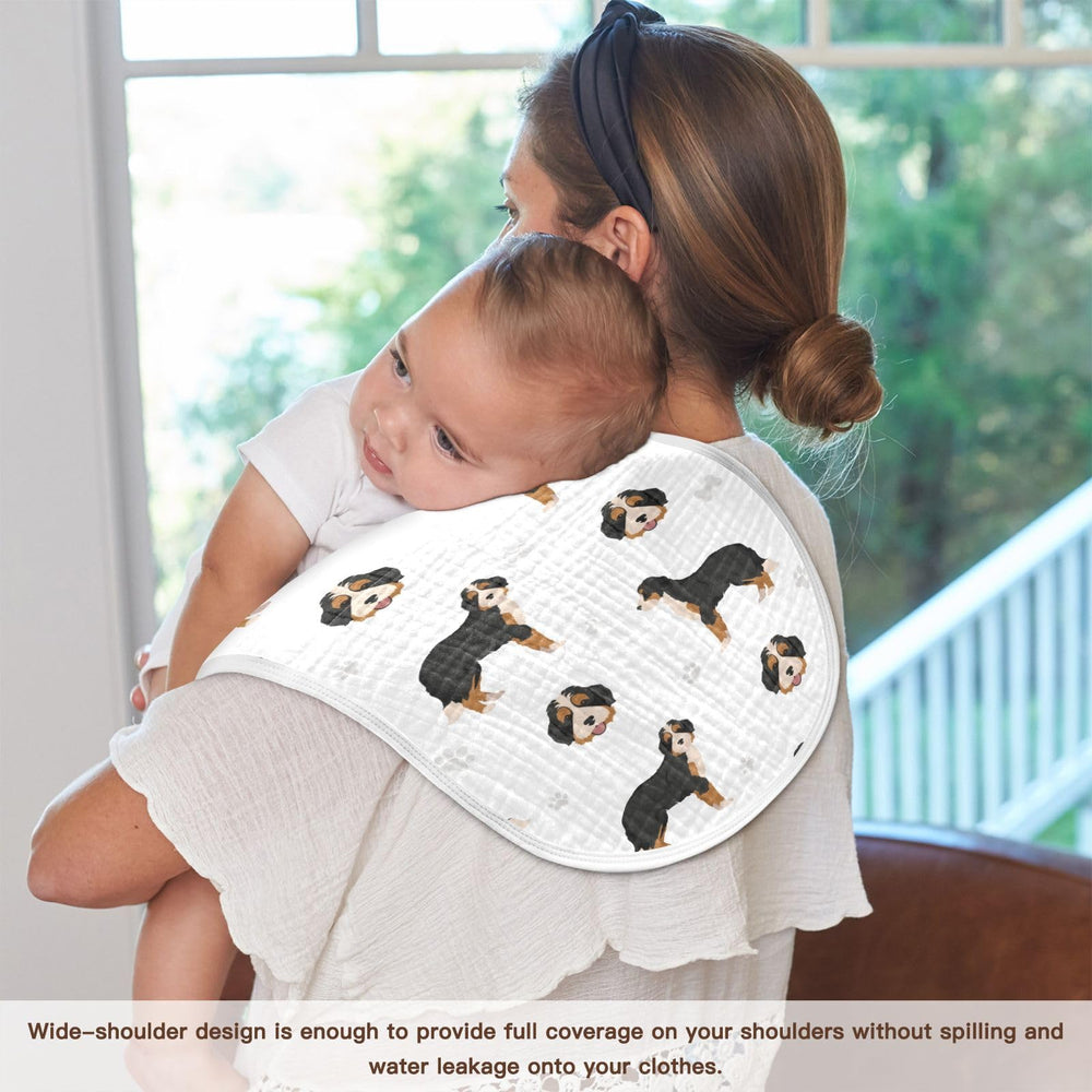vvfelixl muslin burp cloth 22x11-inch size ensures broad shoulder coverage.