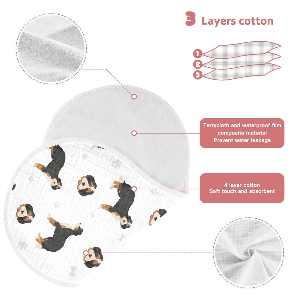 vvfelixl muslin burp cloth front-back absorption highlights soft touch and quick drool uptake.