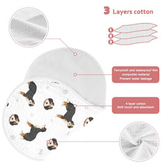 vvfelixl muslin burp cloth front-back absorption highlights soft touch and quick drool uptake.