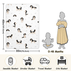 vvfelixl swaddle blanket closeup shows soft breathable fabric