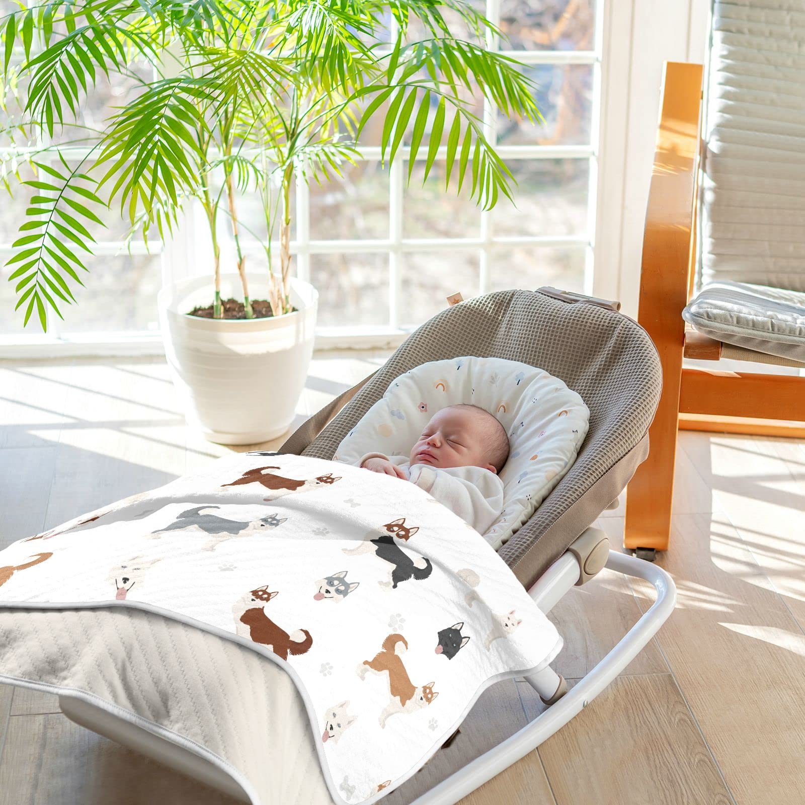 vvfelixl 30x40 inch blanket drapes softly on crib or changing pad