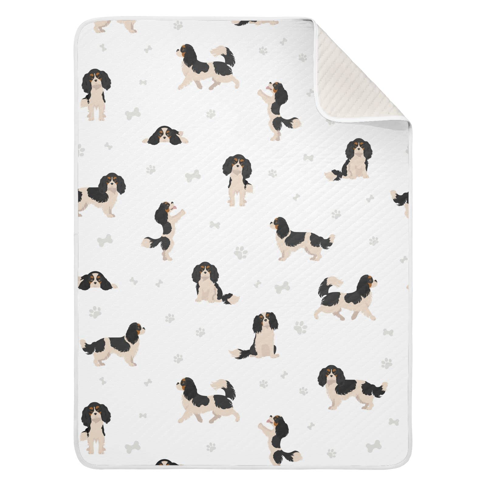vvfelixl swaddle blanket Cavalier King Charles Spaniel for crib comfort and warmth