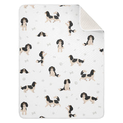 vvfelixl swaddle blanket Cavalier King Charles Spaniel for crib comfort and warmth