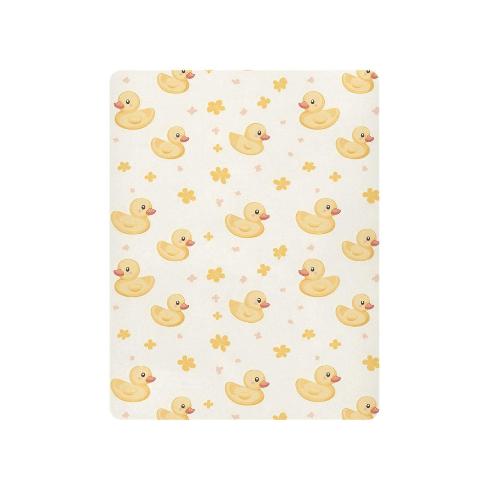 vvfelixl yellow rubber ducks pattern crib sheet in bright colors for cozy bedtime