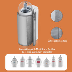 VVU&CCO bottle warmer LCD showing 37–55°C for precise heating.