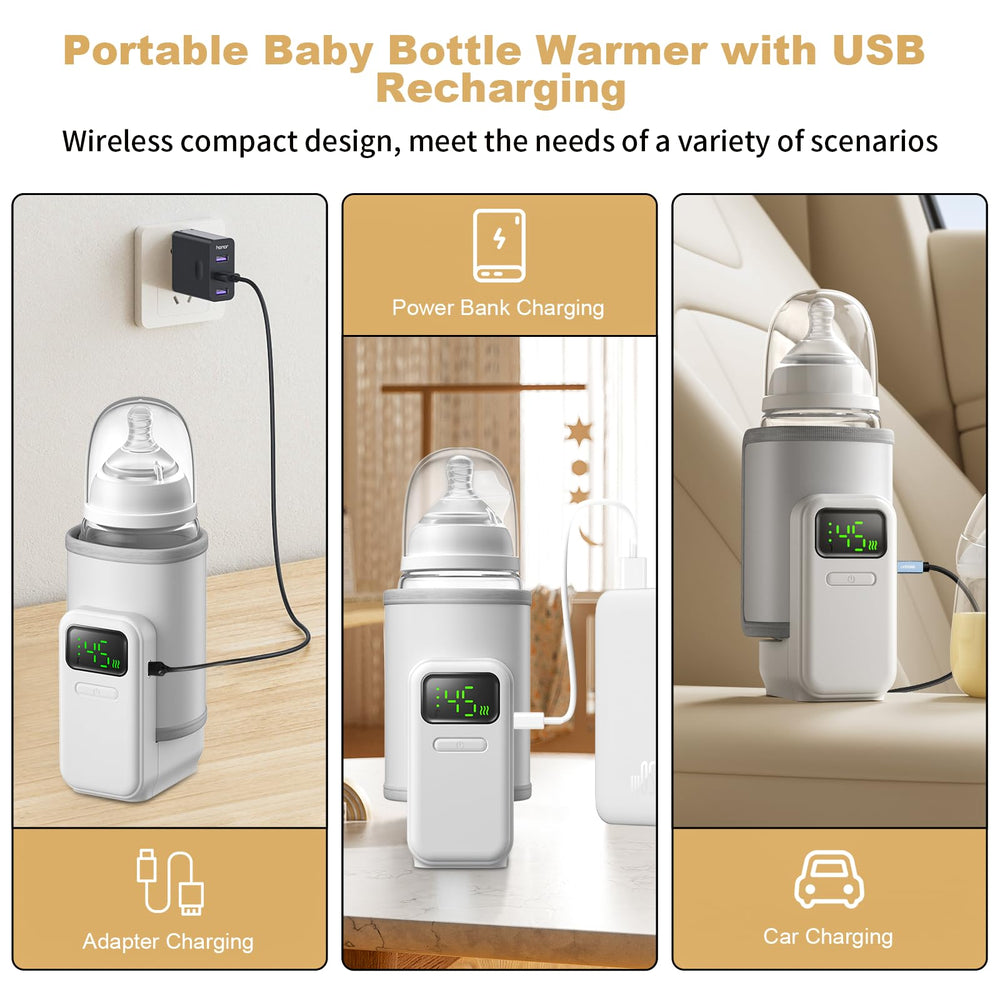 VVU&amp;CCO portable warmer compatible with most baby bottles for easy use