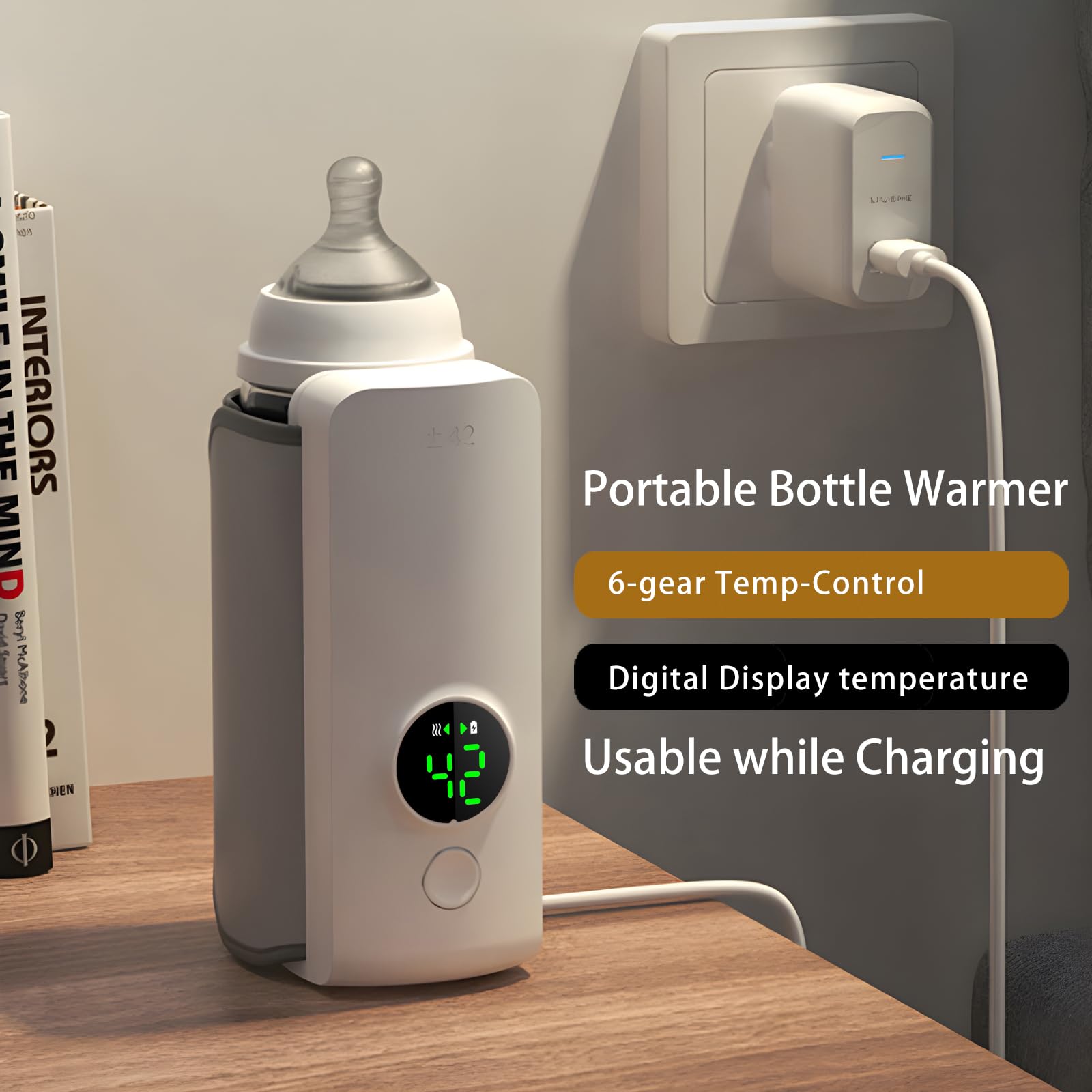 VVU&CCO waterless heating bottle warmer prevents leaks during travel.