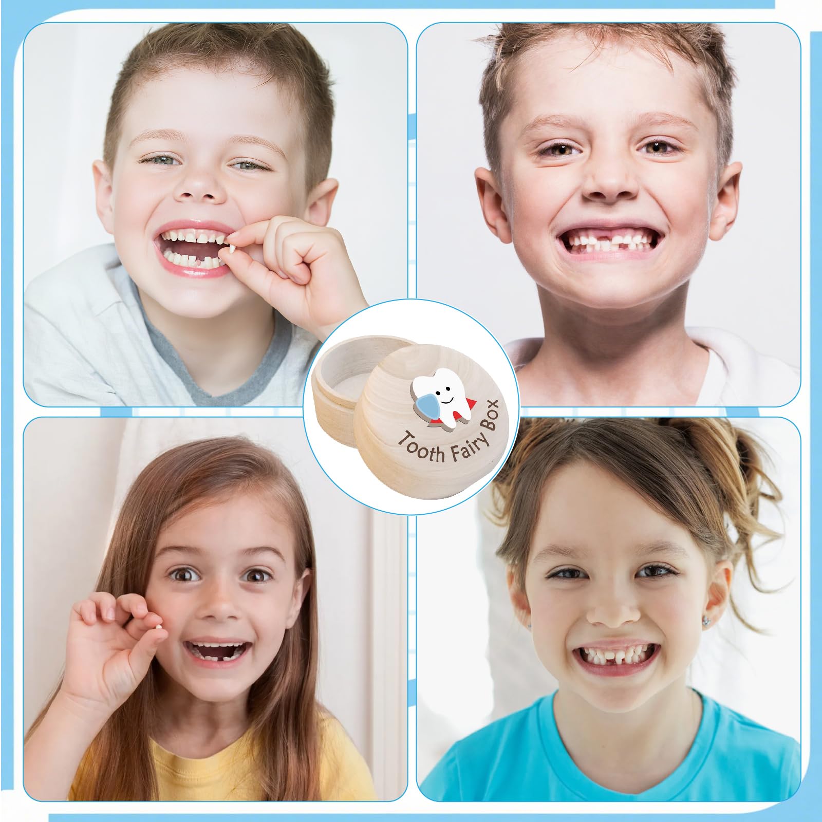 VYNFLICK Tooth Fairy Box memory book insert captures milestones.