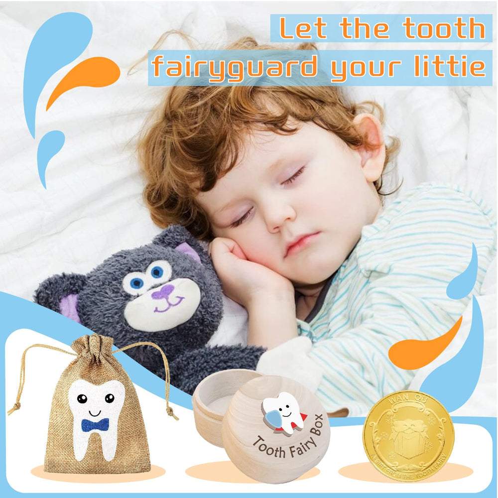 VYNFLICK Tooth Fairy Box ribbon hanger enables space-saving display.