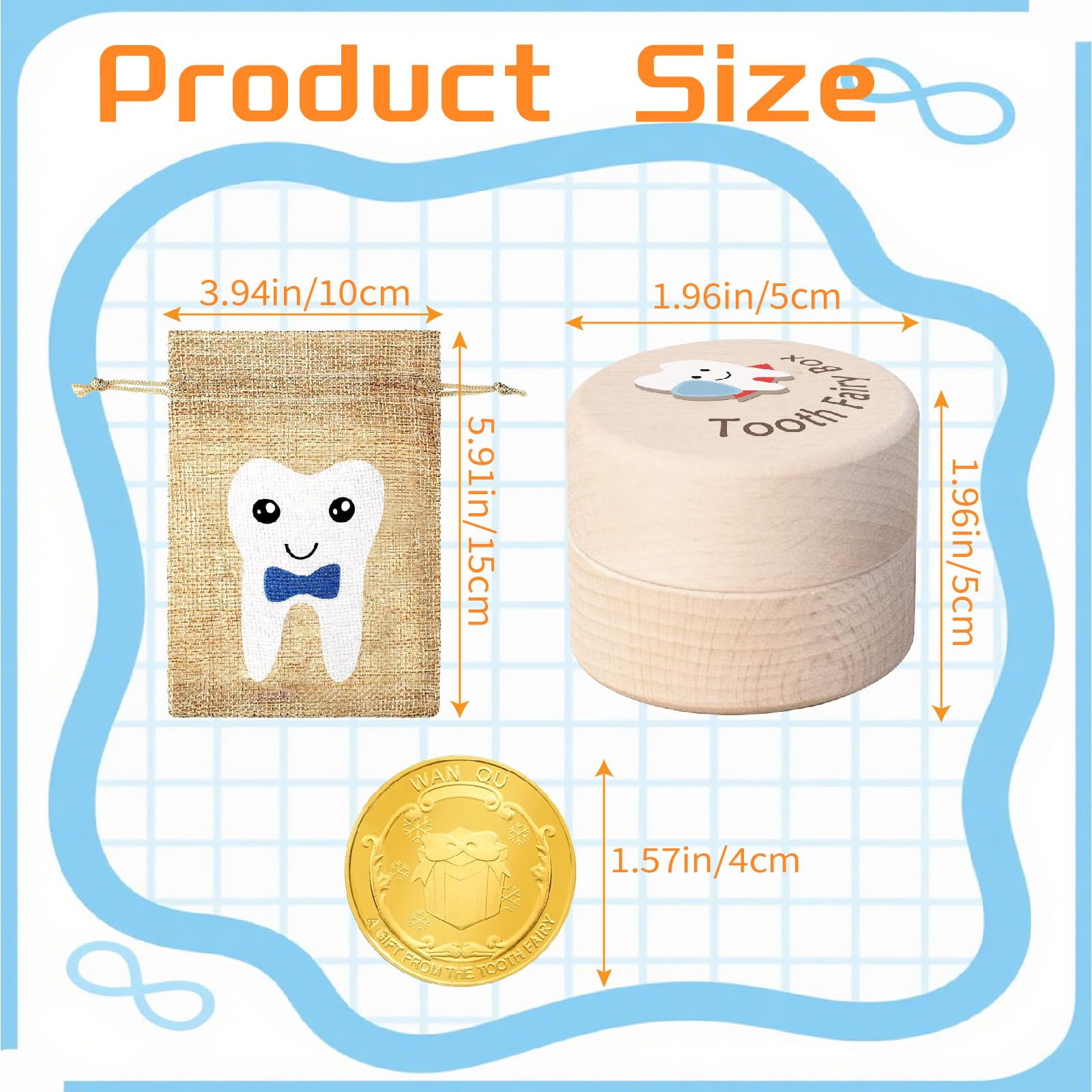 VYNFLICK Tooth Fairy Box pouch holds teeth securely for nightly visits.