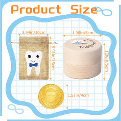 VYNFLICK Tooth Fairy Box pouch holds teeth securely for nightly visits.