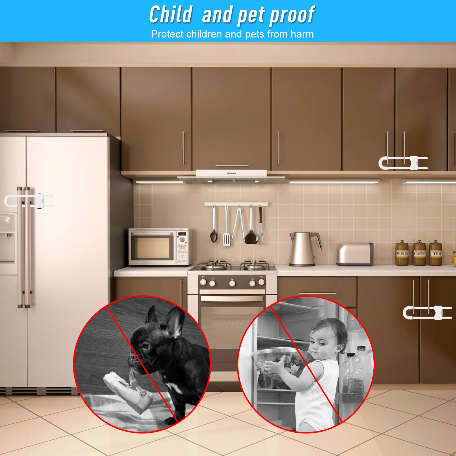 VYNZO white pack demonstrates a clean look on child-friendly kitchens and bathrooms