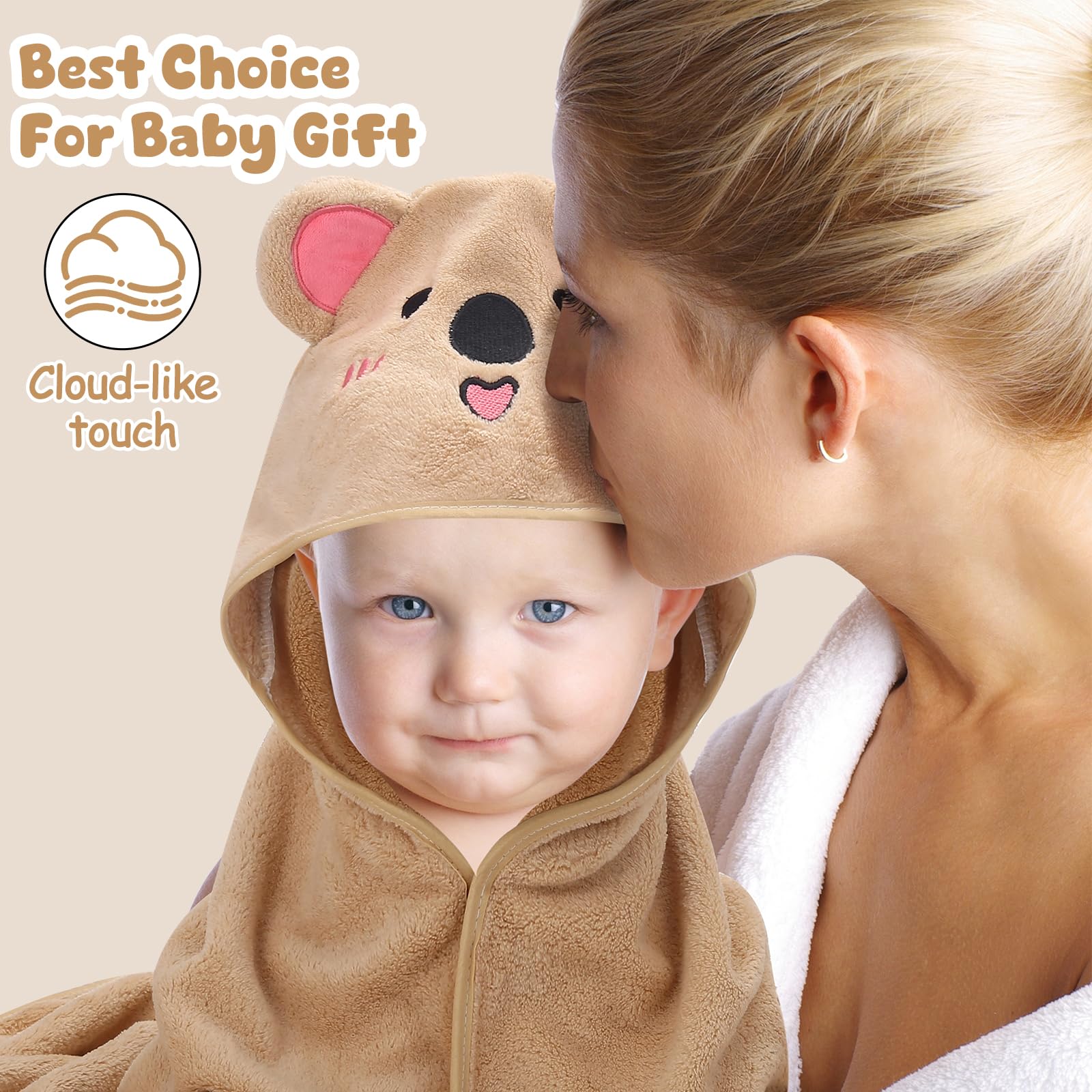 VZZNN toddler towel 31-5 inch delivers full coverage for growing kids.