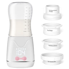 w-maxa portable bottle warmer cordless design for easy on-the-go feeding