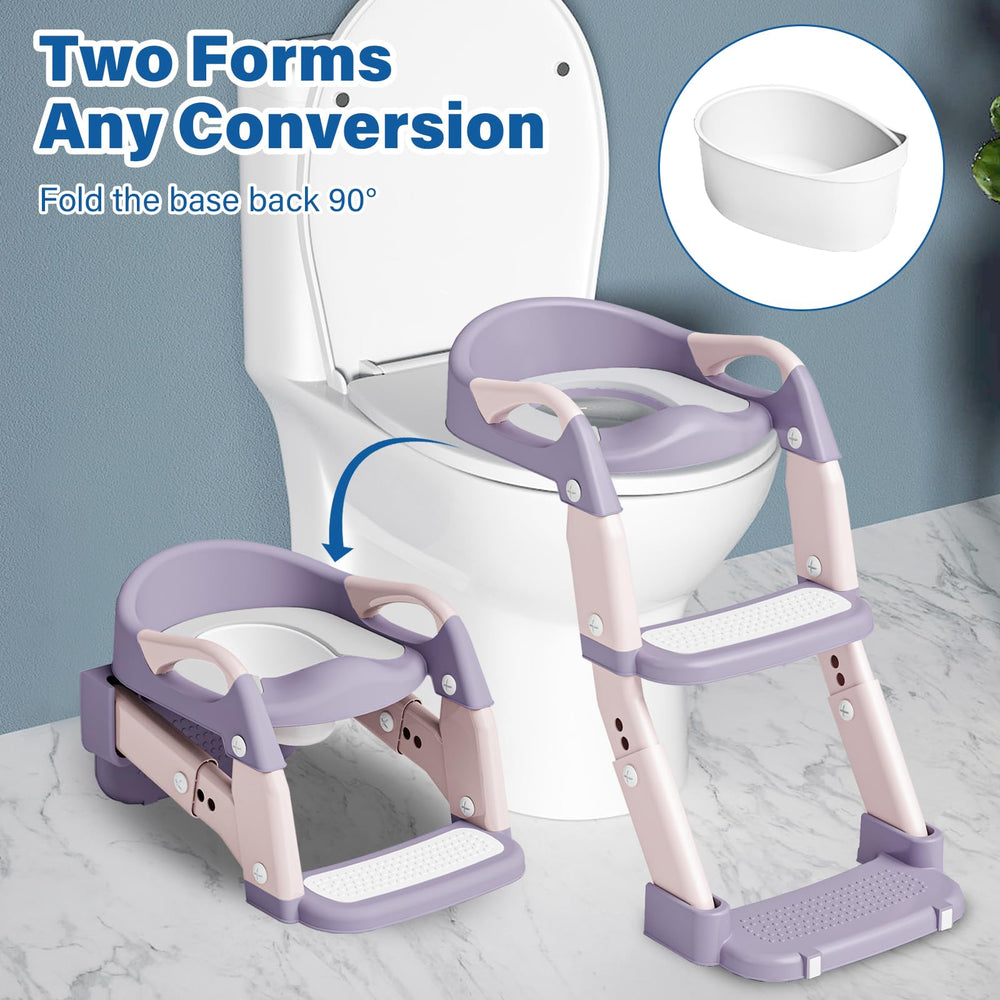 WAAYAA purple 3-in-1 seat adapts as toddler grows, supporting up to 165 lbs.