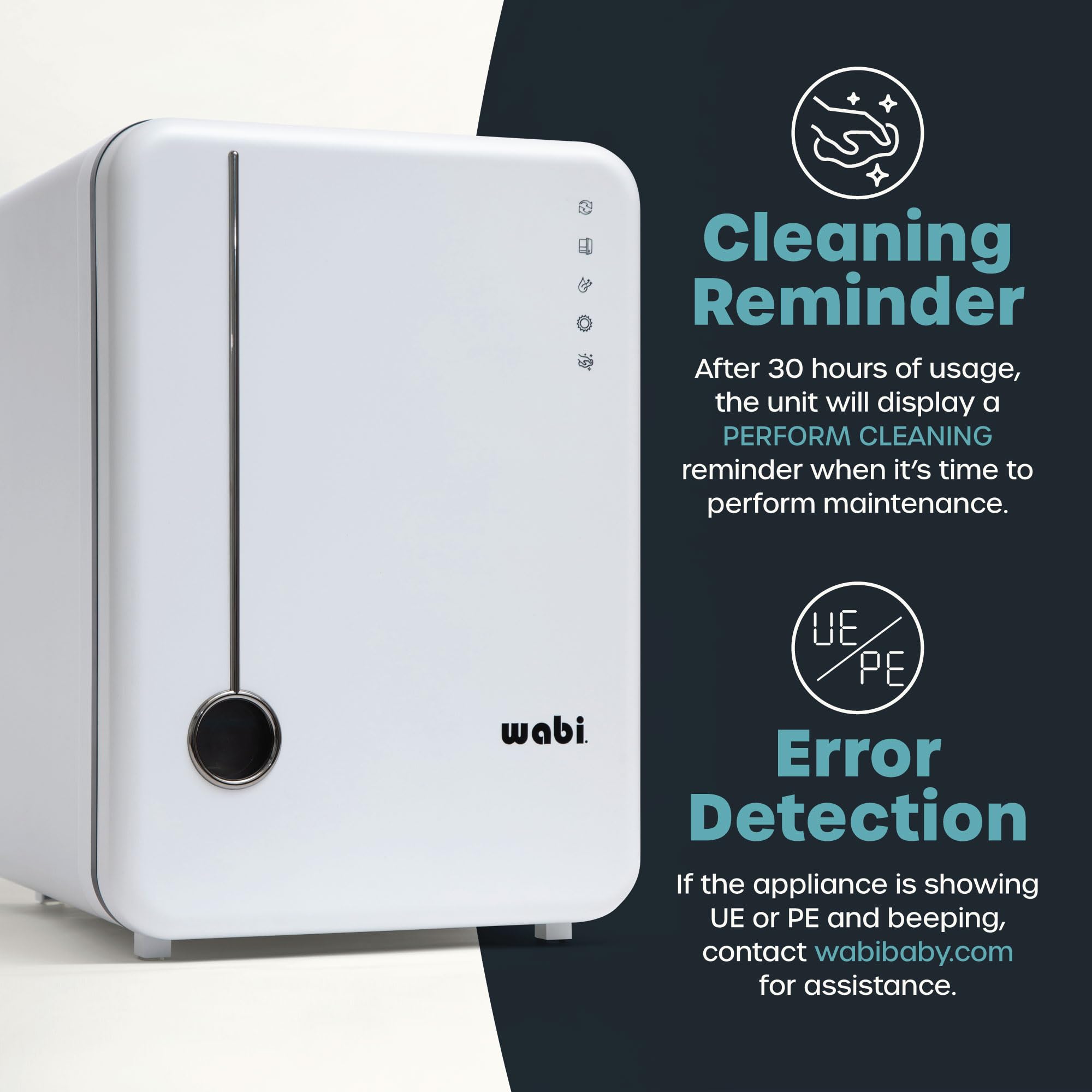 Wabi Baby UVC LED Sanitizer Ultra removable-drying-tray for easy cleanup.