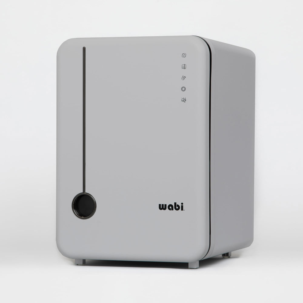 Wabi UVC LED Sanitizer & Dryer Ultra front view sanitizing bottles