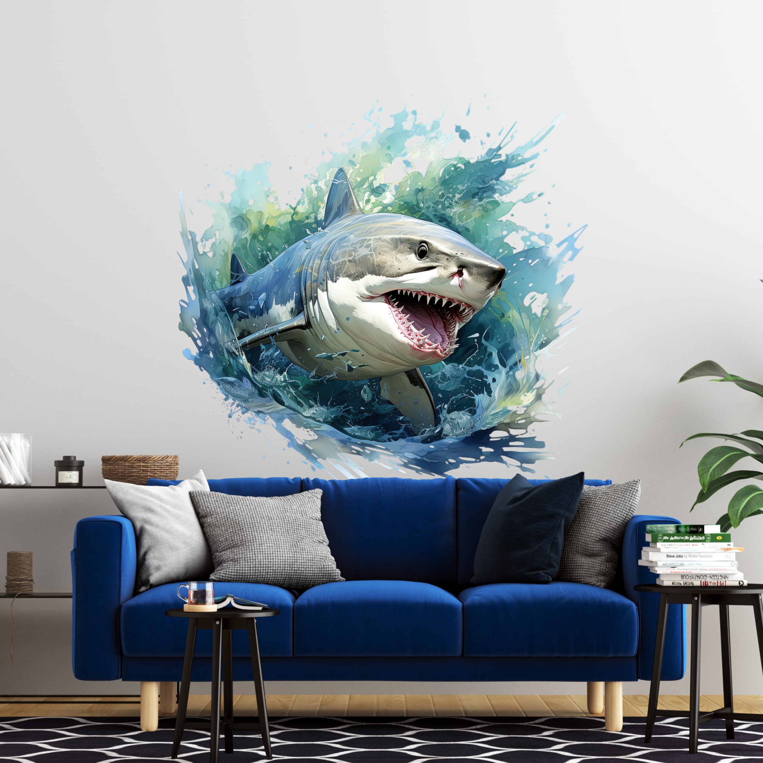 WAFT YEARN classroom shark decal adds a playful marine theme to learning spaces.