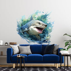 WAFT YEARN classroom shark decal adds a playful marine theme to learning spaces.