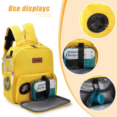 WAIBIBABU feeding tube backpack material displays thick nylon with waterproof lining.