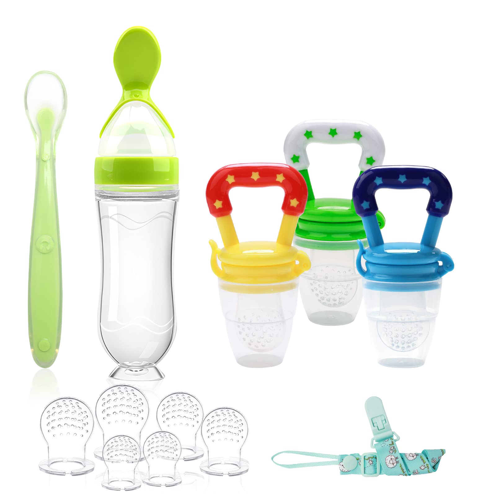 WAJIAYON baby food feeder set with three feeders for gentle weaning