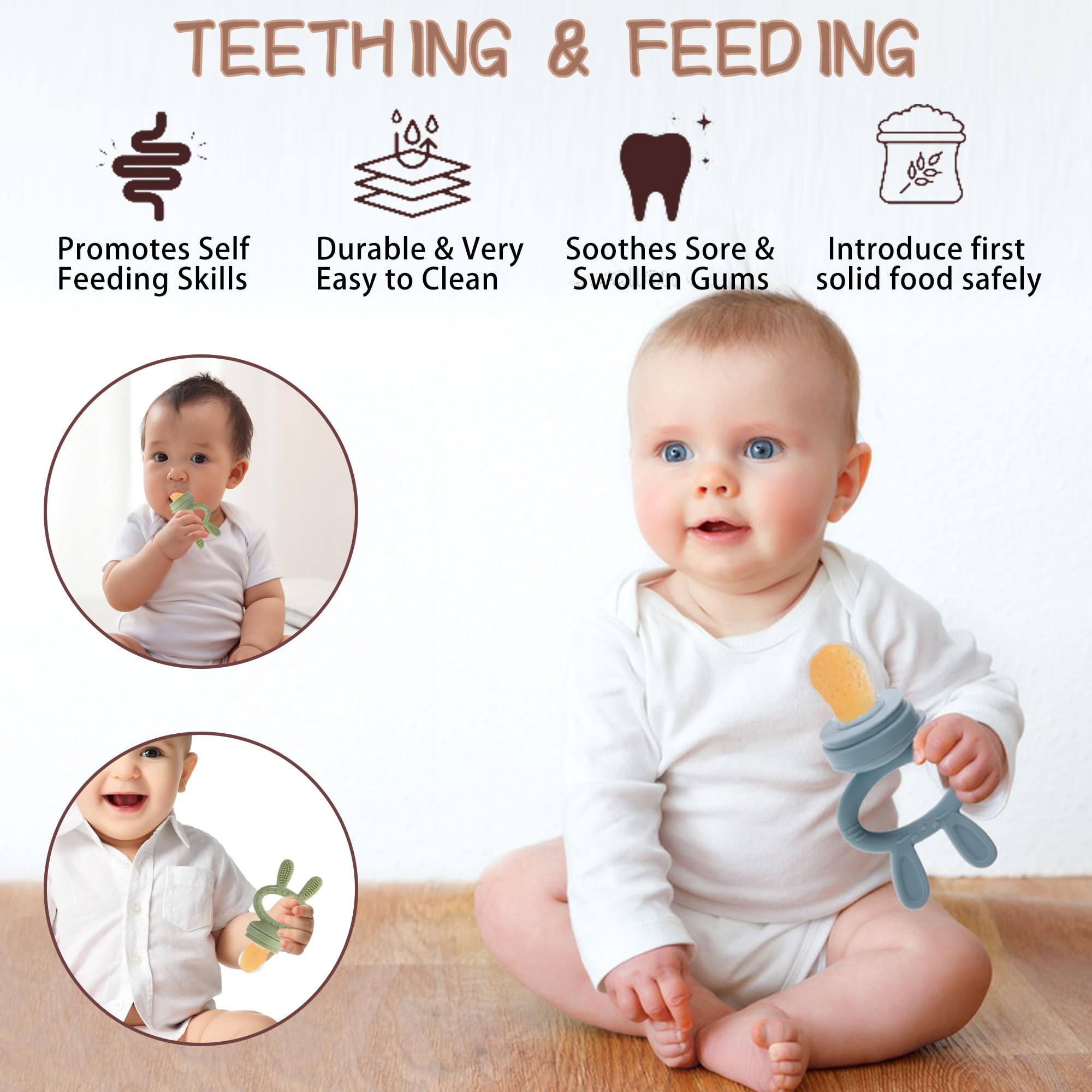 WAJIAYON baby pacifier feeder blue detail multi-use soothing feeds