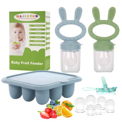 WAJIAYON baby popsicle mold in blue for safe, frozen breastmilk snacks.