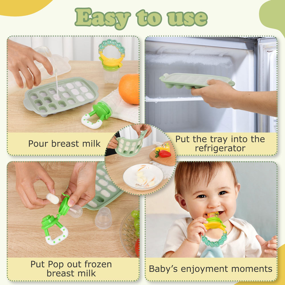 WAJIAYON silicone-food-grade-materials highlight BPA-free silicone for safe baby storage and feeding.